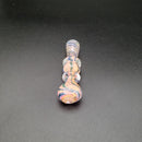 The BISHOP Thick Handblown Glass Chillum One Hitter Artist Glass Tobacco Pipe w/ Flat Mouthpiece