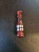 Cyclops Glass Chillum Pipe | Handmade Art Glass Chillum | Chillumz