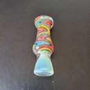 Wavy Gravy Chillum | Wig Wag Glass Pipe | Chillumz