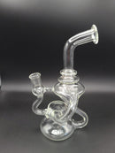 8" Klein Vortex Recycler Bong Water Pipe Hookah Bubbler, w/ Included Bowl