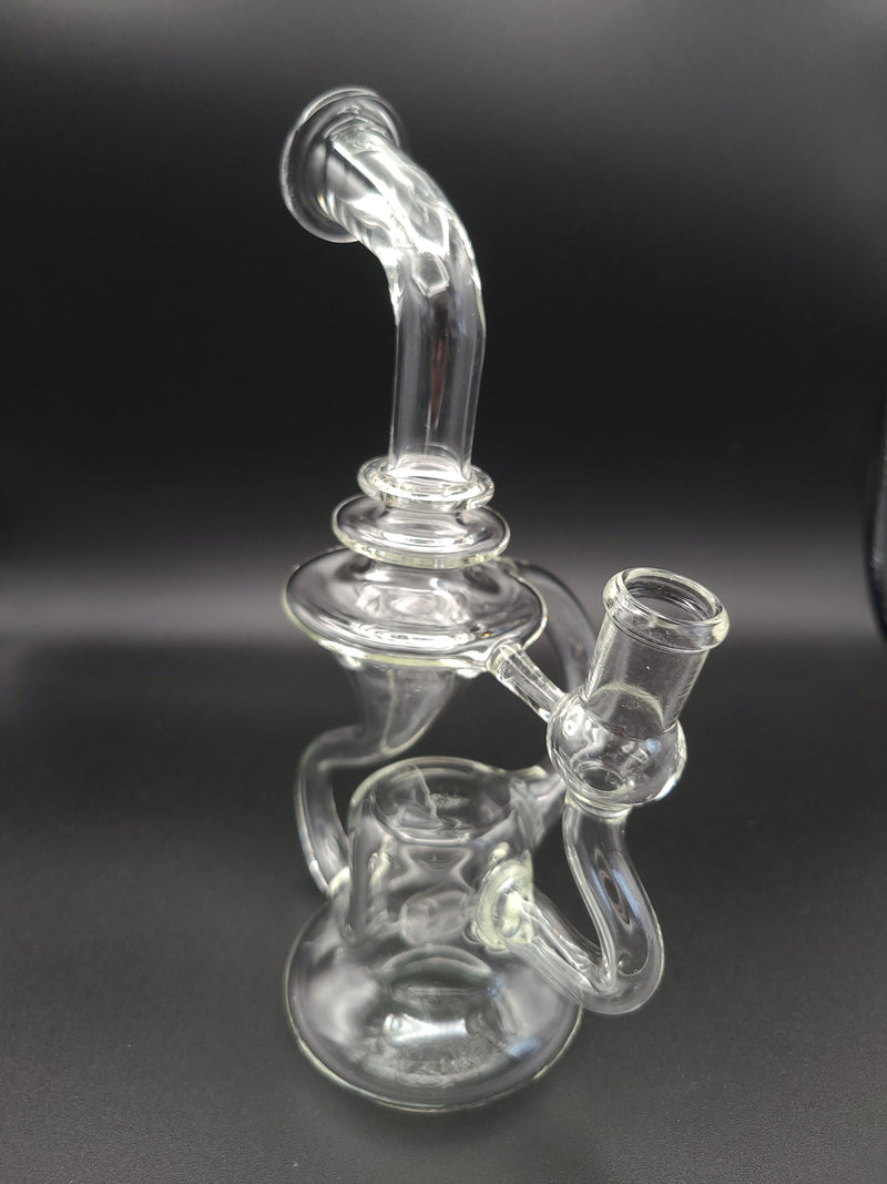 8" Klein Vortex Recycler Bong Water Pipe Hookah Bubbler, w/ Included Bowl