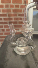 8" Klein Vortex Recycler Bong Water Pipe Hookah Bubbler, w/ Included Bowl