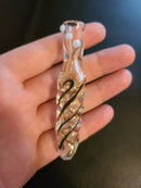 Slurricane Glass Chillum | Twisted Cyclone Hand blown | Chillumz