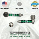 Classic Pot Pipe, Brass Metal Chamber Pipe, With Screw On Cap