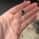 Short N Glass Chillum | Sweet Mini Glass Chillum | Chillumz