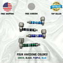 Classic Pot Pipe, Brass Metal Chamber Pipe, With Screw On Cap