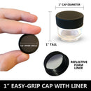 5mL Glass Jars with Lids, Thick Concentrate Containers For Dabs, Wax, Oils