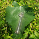 Short N Glass Chillum | Sweet Mini Glass Chillum | Chillumz