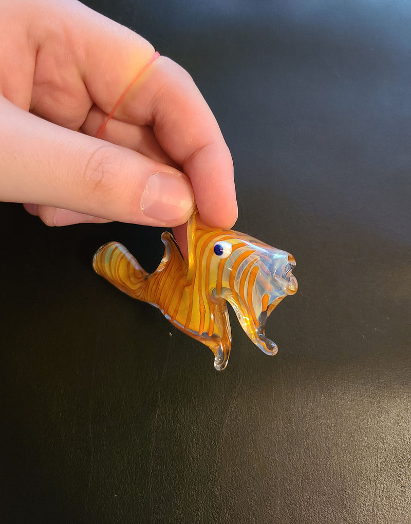 Phunky Fish Glass Chillum | Handmade Art Glass Chillum | Chillumz